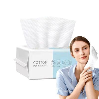 Facial Towel Wipe Set - Large Soft Cloths, Thick Facial Tissues Clean Wipes | Lint Free Skin Care Towels Pack, Gentle Cotton Wipe Set for Sensitive Skin Cleansing Makeup Removal Routine