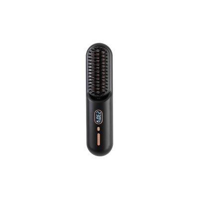 MCGDOO Wireless Straight Hair Comb Portable Fluffy Stick(Elegantblack)