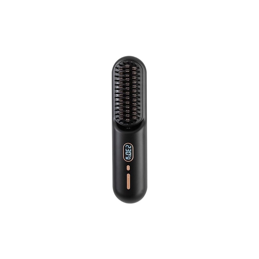 MCGDOO Wireless Straight Hair Comb Portable Fluffy Stick(Elegantblack)