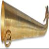 Brass Gaumukhi Shringi for Abhishek, Bathing Pot for Gods, Gomukhi Shringi Pipe, Cone Shape, Brass Made, 80g - (10 Inches) view 4