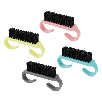 4 Pack Nail Brushes for Cleaning Fingernails, Travel Size Hand Scrub Cleaning Brush or Nails and Toes, Multicolor Mini Handle Grip Nail Brushes