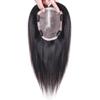 5"x5" Mono Base Hair Toppers, Hand Tied Human Hair Topper with Clips, Straight Hair Crown Extension for Women with Thinning Hair (Brown, 18inches) view 1