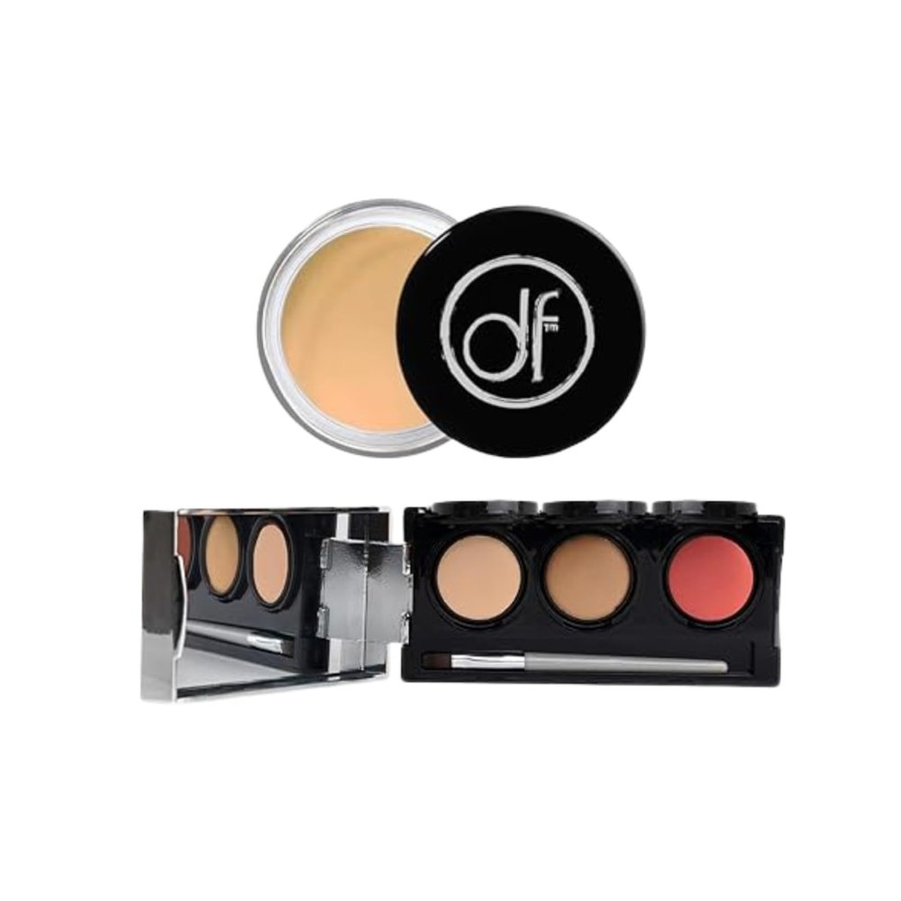 Dermaflage Waterproof Concealer & Tattoo Coverup Bundle - Full Coverage Makeup for Scars, Tattoos, Acne & Bruises - Long-Lasting, Matte Finish, Fair to Light Shades