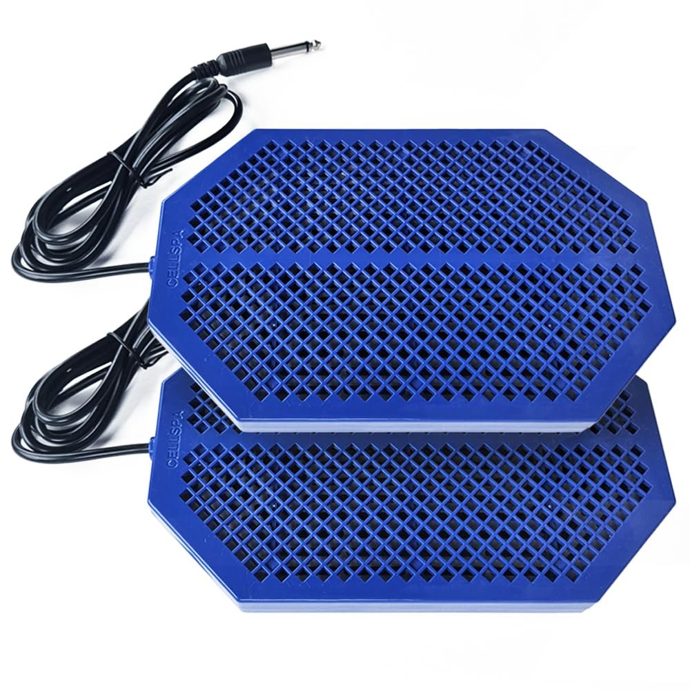 Cell Spa 2 Pack CS-1000 Twice Powerful 9" x 5.5" Ion Detox Foot Bath Arrays Coil Stainless Steel Aqua Ionic Cleanse Array Compatible with Most 1/4" Plug Type Detox Machines (NO Salt Package)