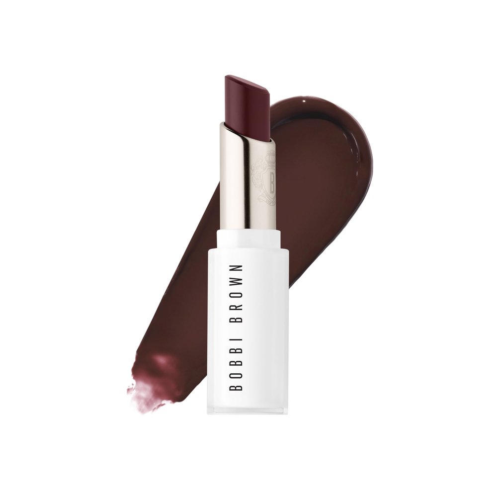 Bobbi Brown Extra Color Shine | Lipstick-Like Color with Balmy Hydration & Water-Glazed Shine | Jojoba & Safflower Botanical Blend, 0.1 Ounce, Nude Blackberry