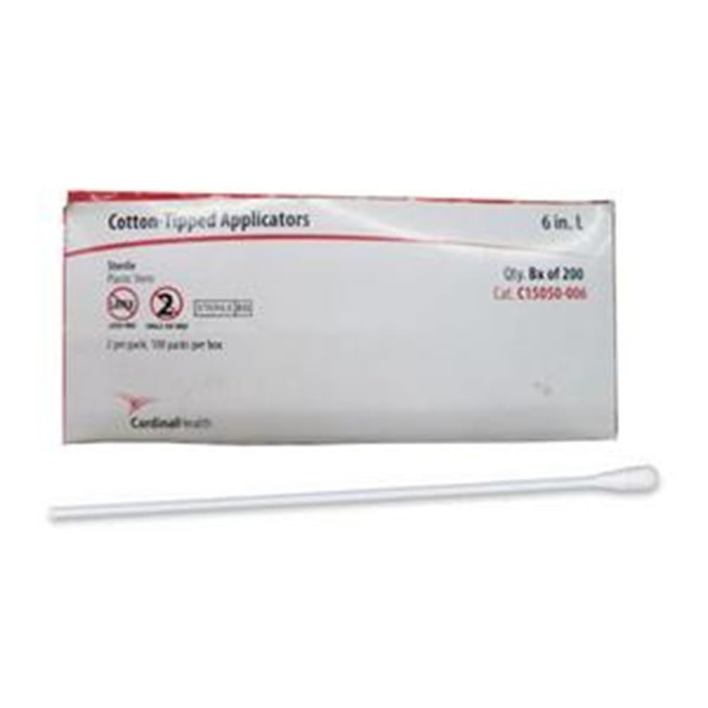 Cardinal Cotton Tipped Applicator, with Plastic Shaft Case of 2000