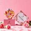 BPRETTIER Colorful Soap Flowers Petals for Pedicure and Manicure, Quick Dissolve, Nice Smell, Deep Cleasing and Moisturizing, Gift Packaging Perfect for Girls Nail Spa Party Foot Soak (Heart-Shape) view 2