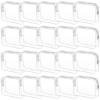 20 Pack Clear Cosmetics Bags for Women Men Waterproof Toiletry Bags PVC Makeup Bags Organizer Case with Zipper for Travel Bathroom (20 White(Large)) view 1