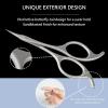 Trazzic Butterfly-Tail Nail Cuticle Scissors: More Stable Anti-slip Multi-Faceted Sandblasted Grooming Scissors Stainless Steel Cuticle Cutter, Eyebrow Eyelash Nose Hair Manicure Kit for Women, 1-PACK view 2
