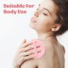4 PCS Body Powder Puff, Large Powder Puff with Transparent Box, Velour Puffs Soft and Fluffy Washable and Reusable for Wet and Dry Makeup Face Body (Pink) view 3