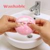 4 PCS Body Powder Puff, Large Powder Puff with Transparent Box, Velour Puffs Soft and Fluffy Washable and Reusable for Wet and Dry Makeup Face Body (Pink) view 4