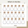 100-Pack Mini Glass Bottles with Cork, 1Ml Flat Vials, Clear Craft Bottles for DIY Jewelry, Perfume & Party Favors view 4