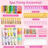 100 PCS Spa Skincare Set for Women,Spa Party Favors Supplies Include Face Masks,Eye Mask,Lip Balm,Hand Cream,Lip Mask,Bulk Gifts,Valentines Day Gifts For Her,Skincare view 4
