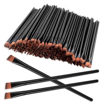 300 Pcs Disposable Eye Brow Brush, Angled Eyebrow Brushes for Eyebrows, Can be Used for Eyebrows, Concealer, Eye Shadow, to Enhance the Beauty Experience for Ladies and Girls