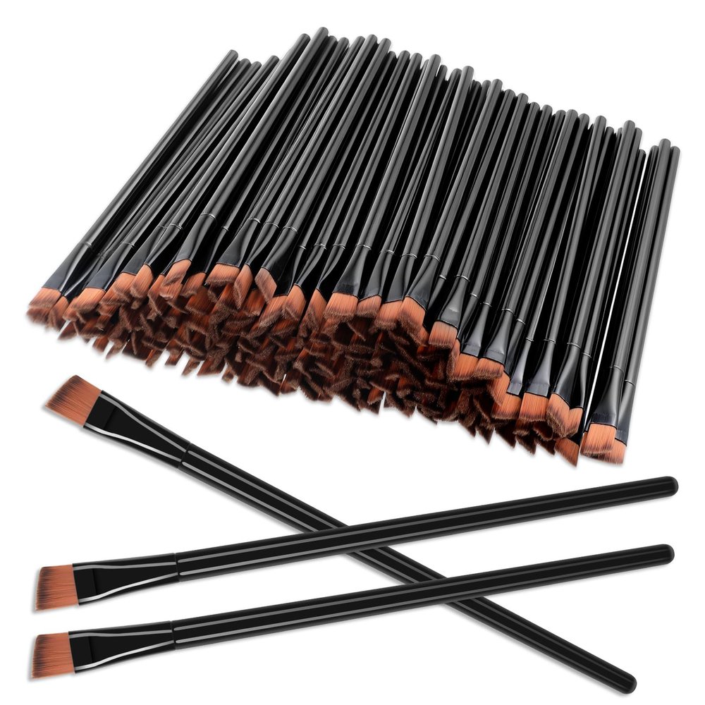 300 Pcs Disposable Eye Brow Brush, Angled Eyebrow Brushes for Eyebrows, Can be Used for Eyebrows, Concealer, Eye Shadow, to Enhance the Beauty Experience for Ladies and Girls