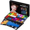 Face Painting Kit for Kids, 36 Colors Water Activated Face Paint with Brushes & Stencils, Non-Toxic Halloween Makeup Kit, Professional Face Body Paint for Halloween, Parties, Carnival, School Events view 1