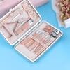 18pcs Professional Nail Clippers Kit - Stainless Steel Manicure Set | Complete Grooming Tools for Home & Salon Travel Use,18pc Pink view 4