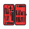 15pcs Professional Nail Clippers Kit - Stainless Steel Manicure Set | Complete Grooming Tools for Home & Salon Travel Use,Black view 1