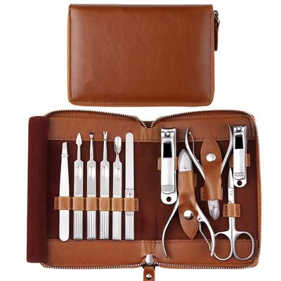 11Pcs Manicure Set - Stainless Steel Pedicure Set | Portable Professional Kit Tools for Home & Salon Travel Use,T1