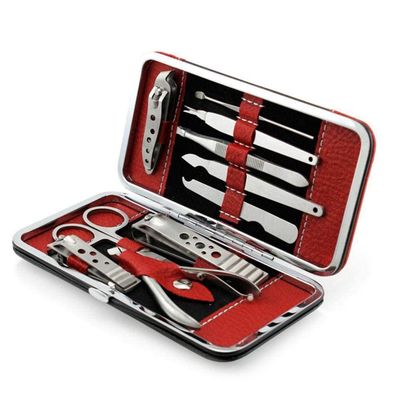 10Pcs Professional Nail Clippers Kit - Stainless Steel Pedicure Set | Complete Grooming Tools for Home & Salon Travel Use,10 pcs