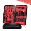 18-Pc Colorful Set - Stainless Steel Manicure Kit w/Paronychia Nippers | Medical-Grade Pedicure Trimmer Tools,Black 18 Tools view 2