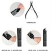 18-Pc Colorful Set - Stainless Steel Manicure Kit w/Paronychia Nippers | Medical-Grade Pedicure Trimmer Tools,Black 18 Tools view 4