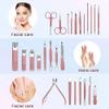 26 PCS Stainless Steel Pedicure Set | Portable Professional Kit Tools for Home & Salon Travel Use,T1 26pcs view 2