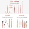 18/19Pcs Manicure Set - Stainless Steel Pedicure Set | Portable Professional Kit Tools for Home & Salon Travel Use,MGJ,12Pcs view 3