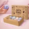 CalmNfiz Bath Bombs for Women, 12 PCS Bath Set, Natural Bubble Bathbombs with Shea Butter, Dry Skin Moisturizing, Present for Christmas, Birthday, Valentines Day for Mom, Wife, Her, Girls view 4