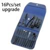 4/12/16 Pcs Manicure Set - Stainless Steel Pedicure Set | Portable Professional Kit Tools for Home & Salon Travel Use,16Pcs,Up,B view 2
