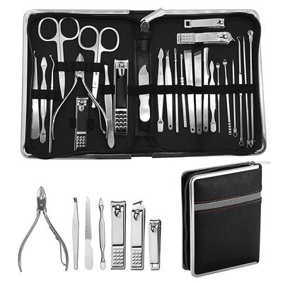 26-Piece Manicure Set - Stainless Steel Nail Care Kit w/Cutters & Scissors | Most Complete Portable Grooming,26pcs