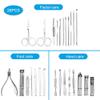 26-Piece Manicure Set - Stainless Steel Nail Care Kit w/Cutters & Scissors | Most Complete Portable Grooming,26pcs view 2