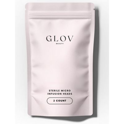 Glov Beauty Replacement Micro Infusion Heads - 0.25mm Cosmetic Stamp Heads, Single Use Beauty Accessories - (2 Count)