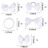 phnydreg Girl White Hair Bow Accessories 14 Pieces Uniform Hair Bows Hair Clips Headband for School Toddler Girls view 2