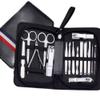 16-Piece Nail Care Set - Stainless Steel Manicure Kit w/Scissors, Sickle Pusher & Case | Complete & Pedicure Tools, 16pcs view 2
