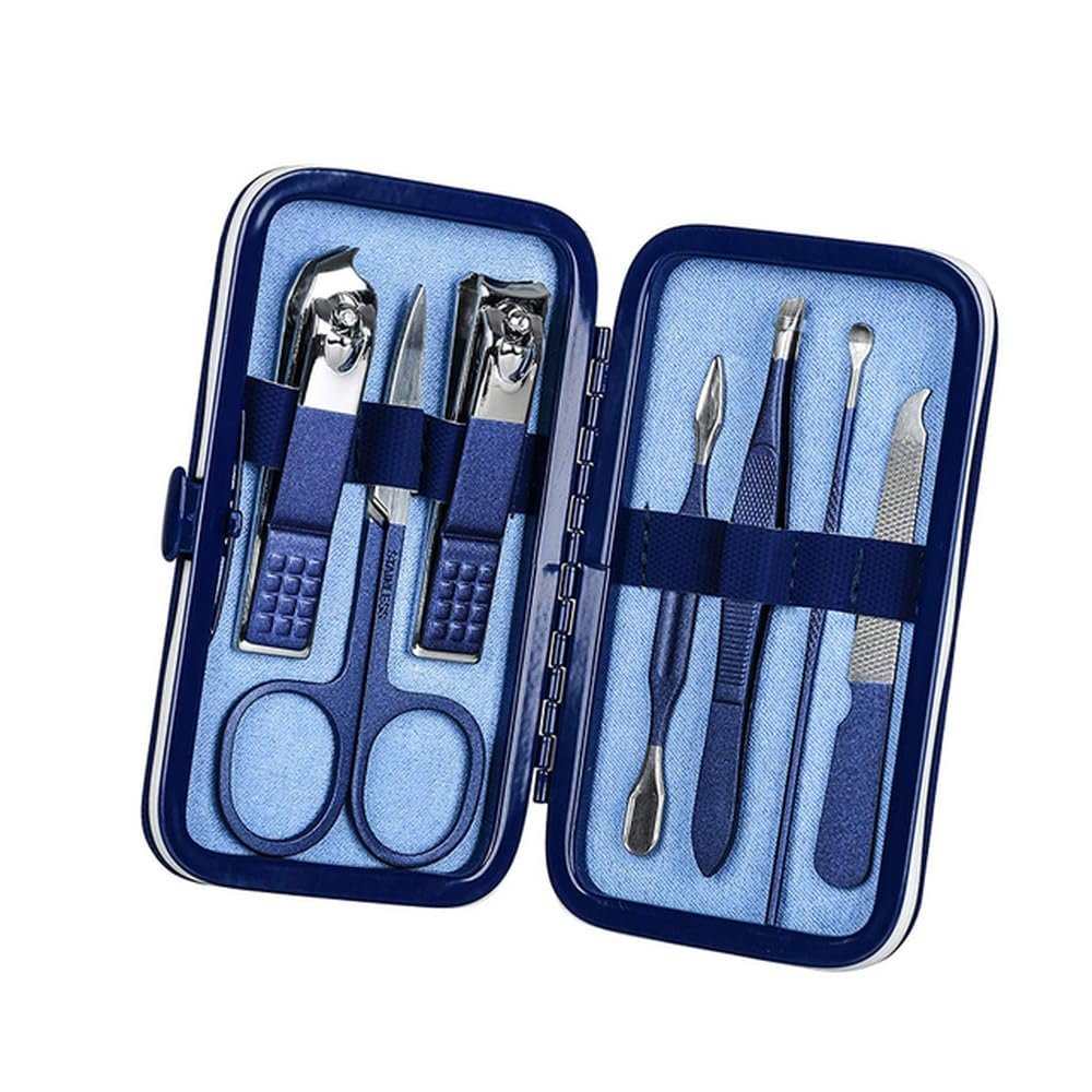 7/10/12/18Pcs Professional Nail Clippers Kit - Stainless Steel Manicure & Pedicure Set | Complete Grooming Tools for Home & Salon Travel Use,7PCS