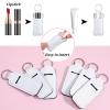 100 Pcs Lip Balm Holder Keychain Neoprene Lipstick Holder Bulk Sublimation Keychain Blanks Portable Protective Lip Gloss Sleeve Pouch For Women Diy Key Ring Travel Purse Backpack view 3