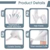 24 Pcs White Cotton Gloves for Dry Hands & Eczema, Moisturizing Sleeping Gloves for Men and Women, Stretchy Breathable Work Glove for Eczema, Jewelry Inspection, Spa view 3