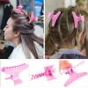 12pcs Butterfly Hair Clips Woman Girl's Hairpins Styling Holding Tools Hair Section Claw Clamps Professional Salon Accessories (multicolour) view 3