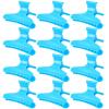12pcs Butterfly Hair Clips Woman Girl's Hairpins Styling Holding Tools Hair Section Claw Clamps Professional Salon Accessories (blue) view 1