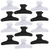 12pcs Butterfly Hair Clips Woman Girl's Hairpins Styling Holding Tools Hair Section Claw Clamps Professional Salon Accessories (Black and white) view 1