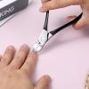 Black Manicure Cuticle Nippers Stainless Steel Cuticle Remover Nippers Rubber Professional Pedicure-Cuticle Remover Tools 4mm Rubber Coated Handle Manicure Tools view 4