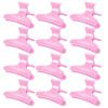 12pcs Butterfly Hair Clips Woman Girl's Hairpins Styling Holding Tools Hair Section Claw Clamps Professional Salon Accessories (pink) view 1