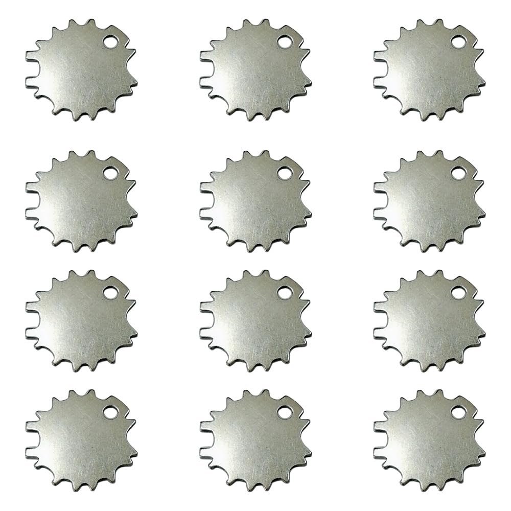 12Pcs Scissors Tension Adjuster, Universal Tension Key, Tightening Drive Key Spanner for Most Haircutting Scissors and Shears