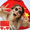 100pc China Flag Tattoo Stickers, 25-Sheet Chinese CN National Flags Face Temporary Tattoo Adult, Patriotic Small China Flag Fake Tattoo for Men Women Party Decoration view 2