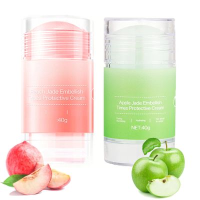 Foot Care Cream Cracked Feet -Anti crack Foot Care protective cream Stick for Dry & Smelly, Remove Dead Skin Softening Feet Stick Roll on (Apple + Peach)