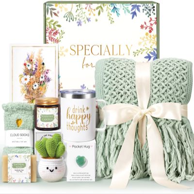 Self Care Gifts for Women Get Well Soon Gifts, Gift Baskets for Women, Inspirational Birthday Gifts for Woman, Sympathy Thinking of you, Spa Gifts Set Christmas Gifts for New Mom Friend Sister