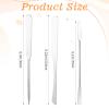 3Pcs Foundation Spatula, Stainless Steel Makeup Spatula for Foundation, Tiny Cosmetic Mixing Tool Even Application for Face Cream Easy to Clean Ideal for Women view 2