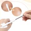 3Pcs Foundation Spatula, Stainless Steel Makeup Spatula for Foundation, Tiny Cosmetic Mixing Tool Even Application for Face Cream Easy to Clean Ideal for Women view 4