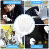 6Pairs White Cotton Gloves for Eczema Dry Hands Sleeping, Moisturizing Gloves Overnight Premium White Glove for Women & Men Eczema Lotion Coin Jewelry Silver Serving Inspection view 3